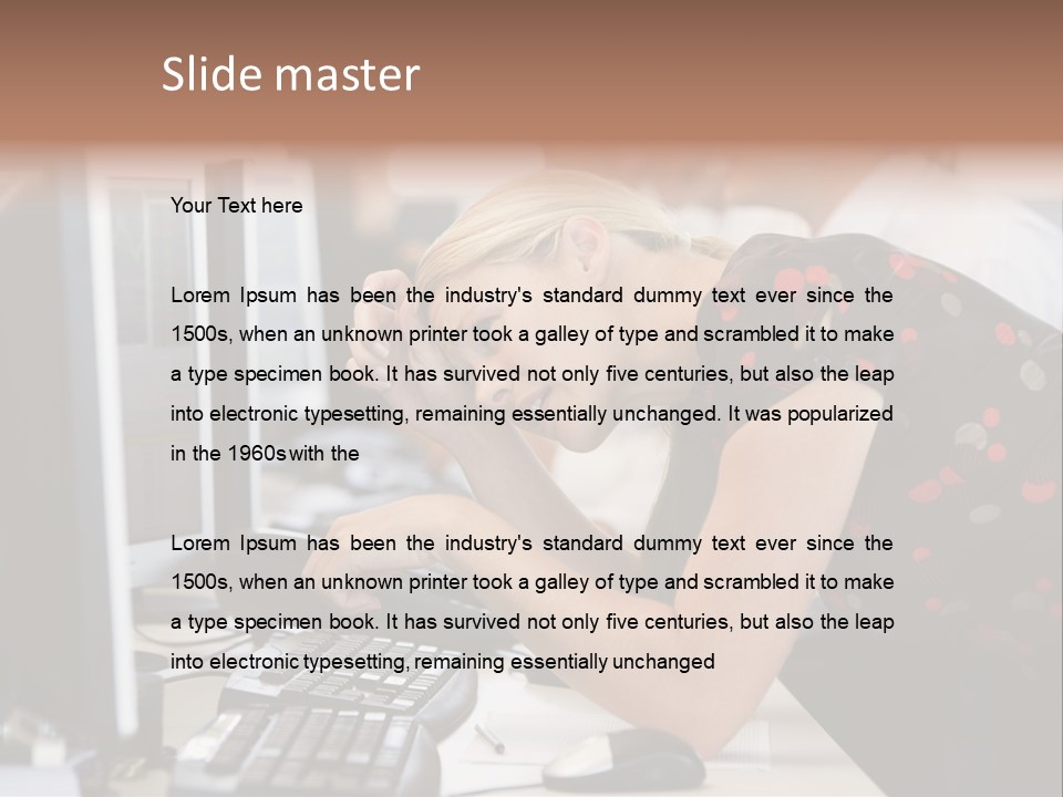 Sensual One Person PowerPoint Template