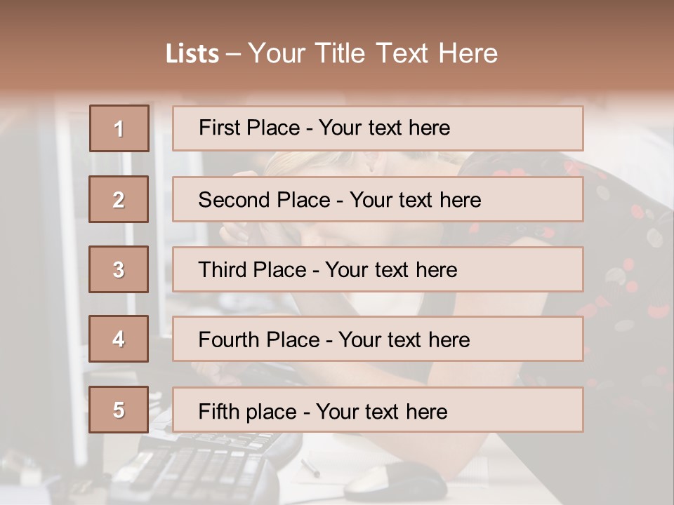 Sensual One Person PowerPoint Template