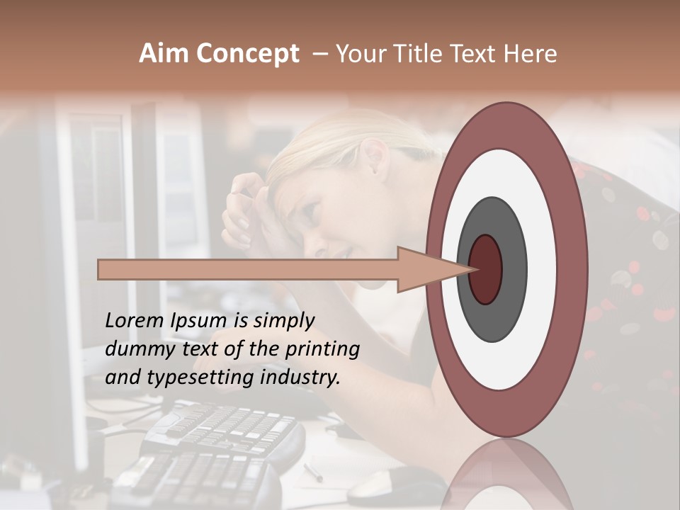 Sensual One Person PowerPoint Template