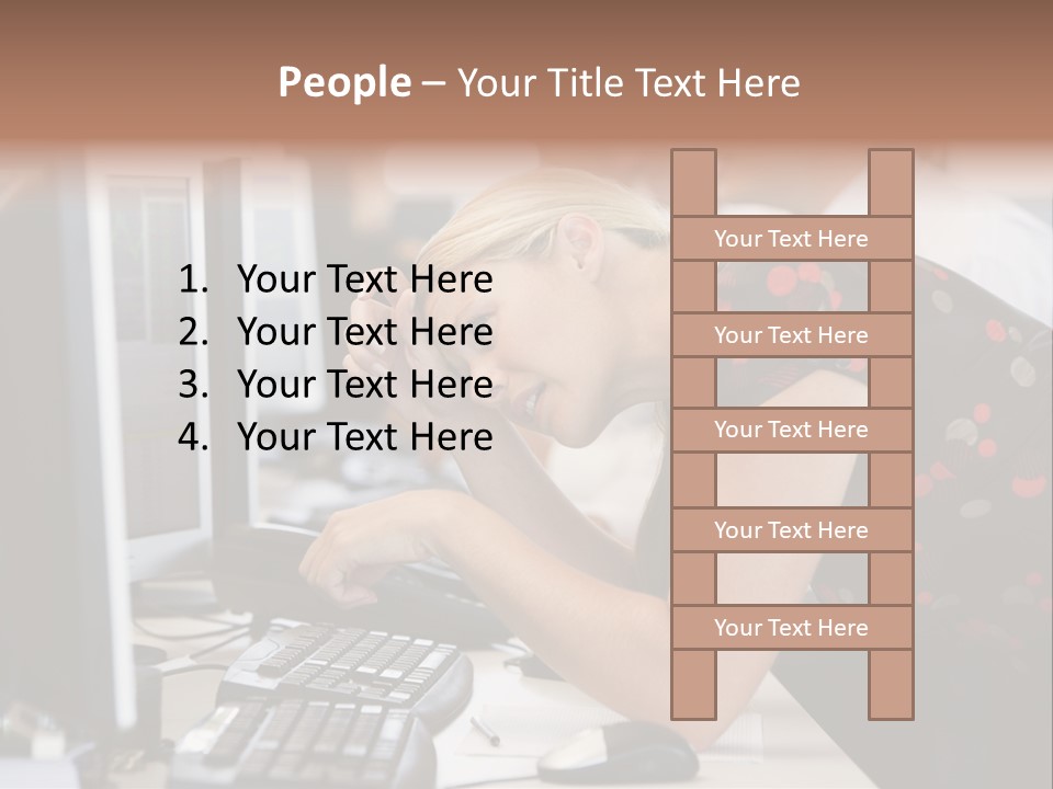 Sensual One Person PowerPoint Template