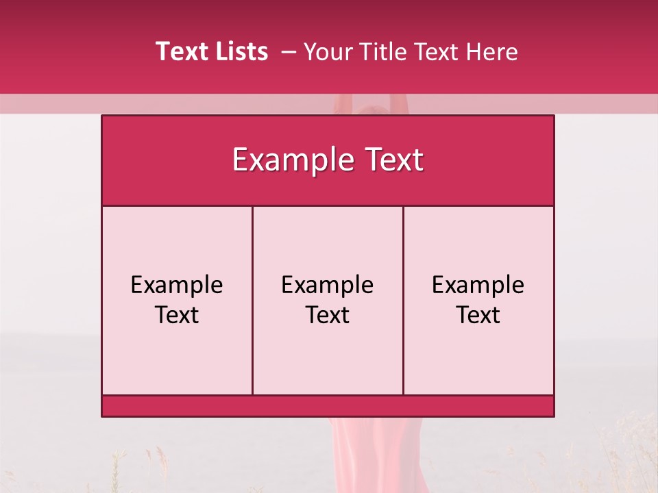 Sensual One Person PowerPoint Template