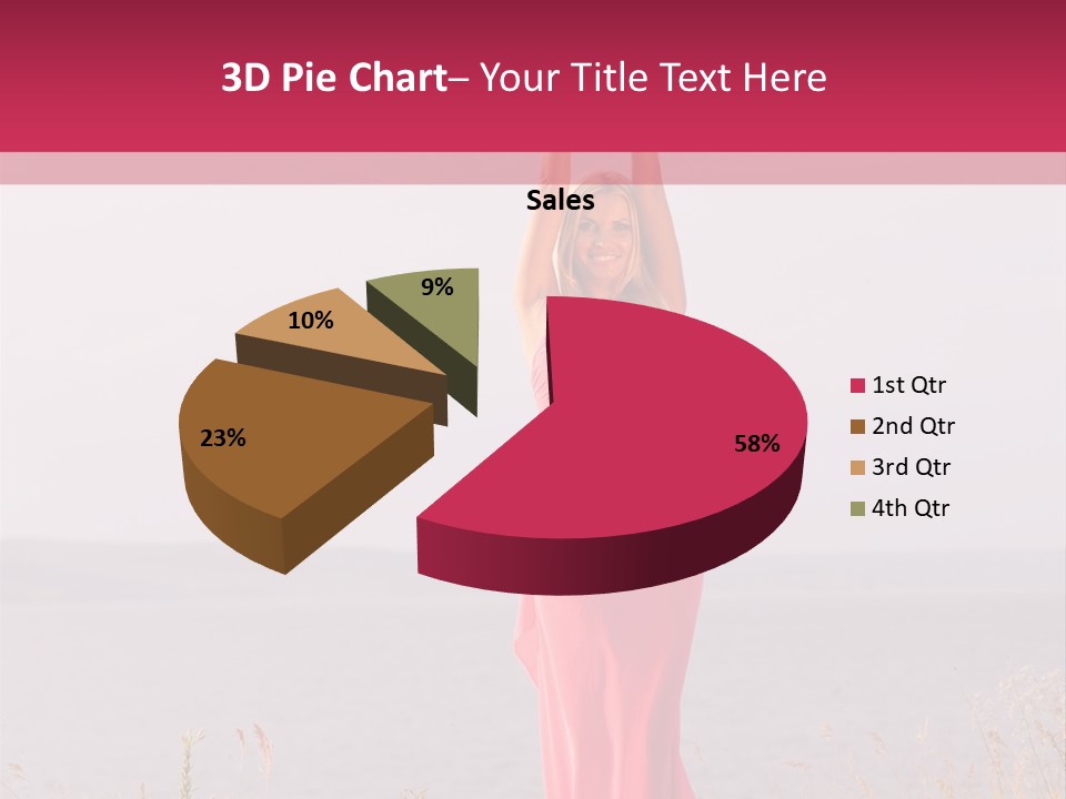 Sensual One Person PowerPoint Template