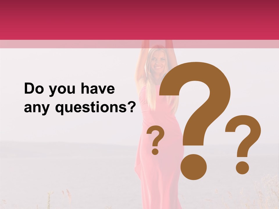 Sensual One Person PowerPoint Template