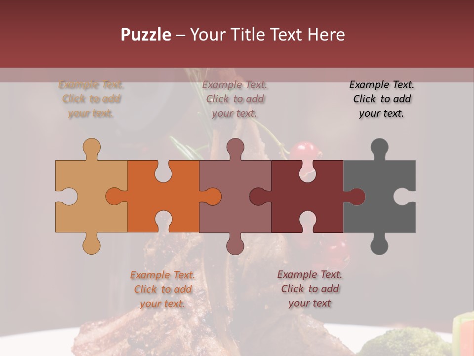 Drink Lunch Grill PowerPoint Template