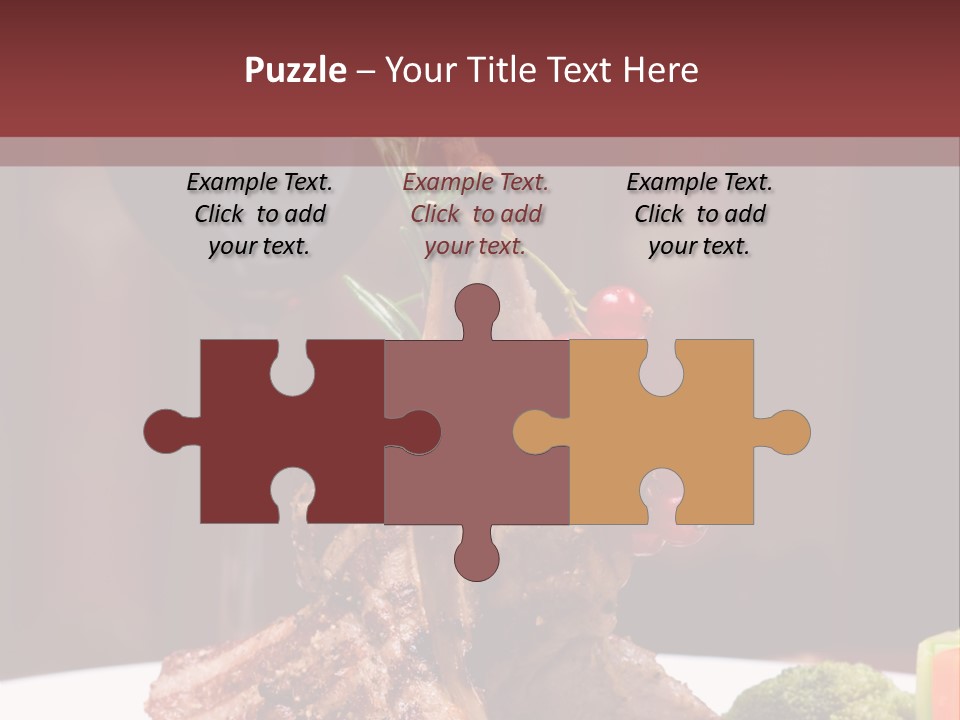 Drink Lunch Grill PowerPoint Template