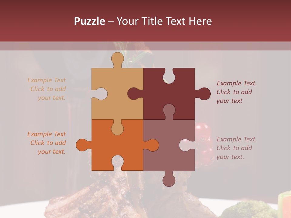 Drink Lunch Grill PowerPoint Template