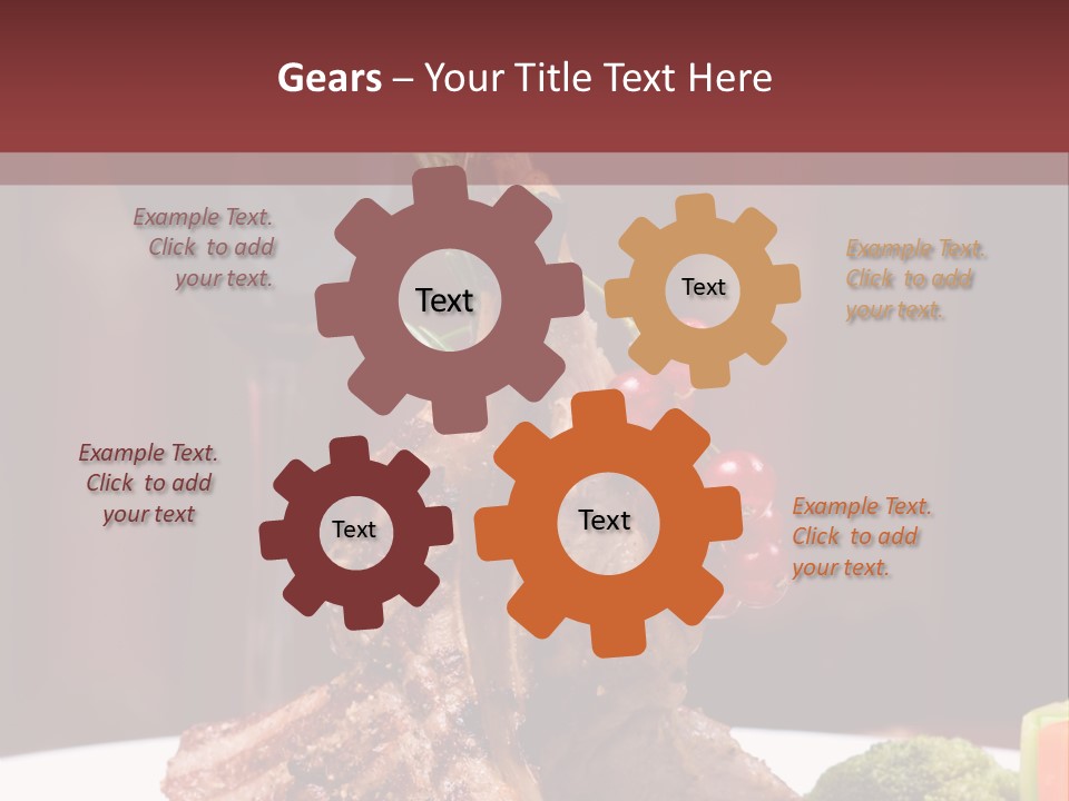 Drink Lunch Grill PowerPoint Template