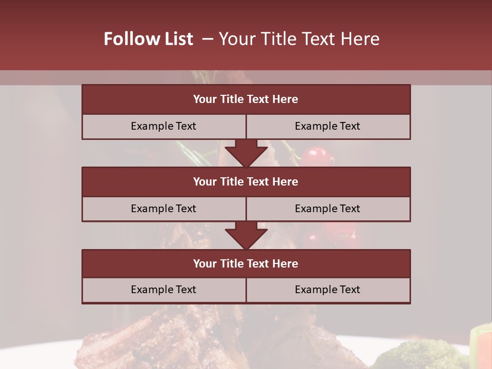 Drink Lunch Grill PowerPoint Template