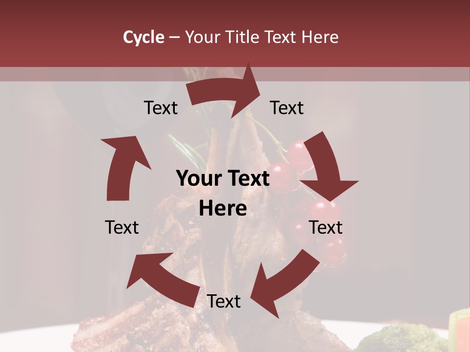 Drink Lunch Grill PowerPoint Template