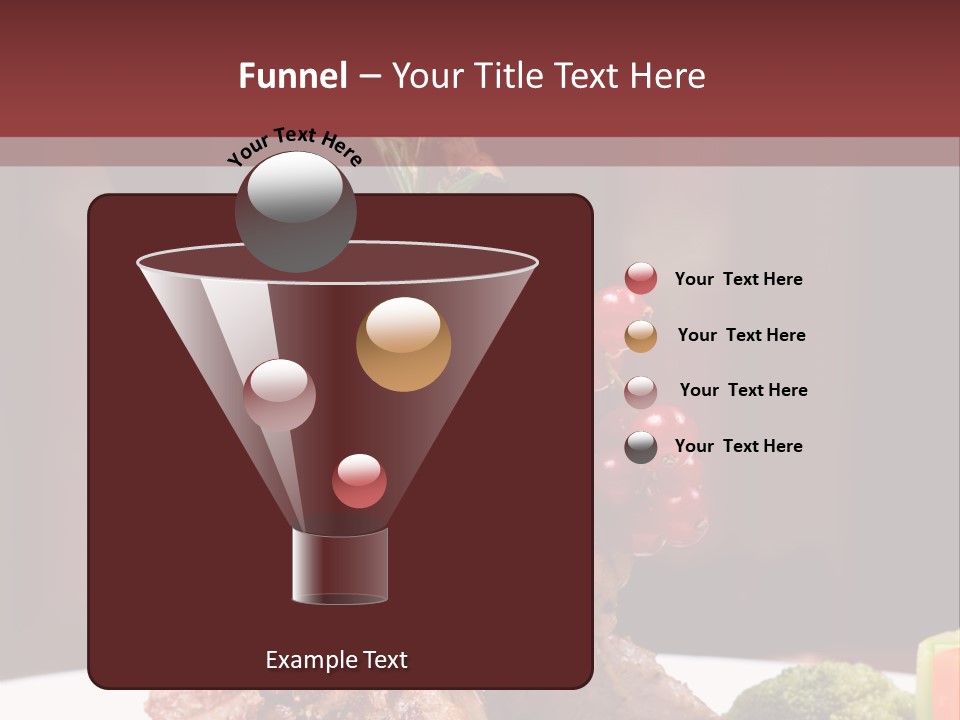 Drink Lunch Grill PowerPoint Template