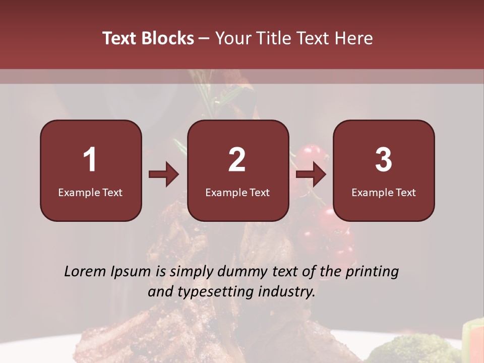 Drink Lunch Grill PowerPoint Template