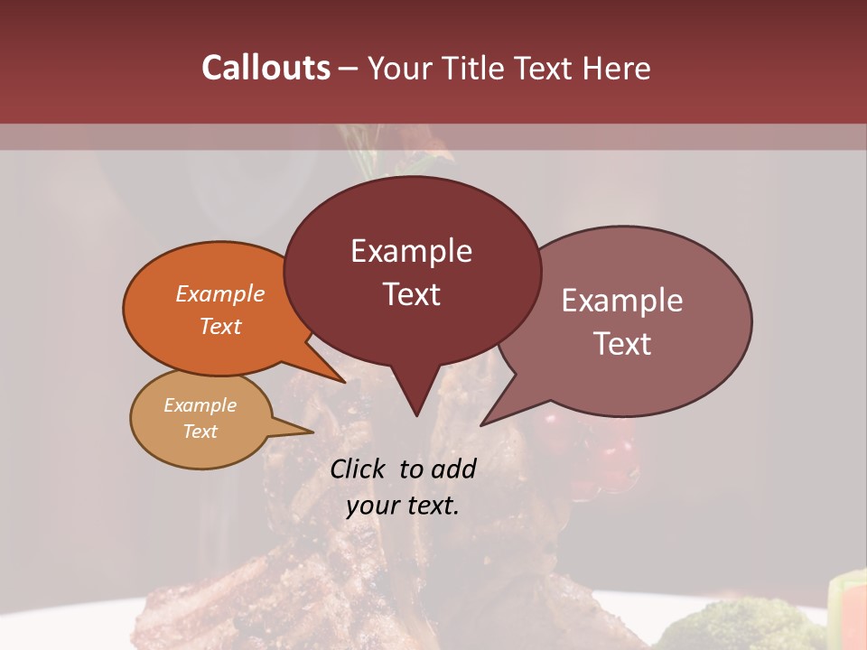 Drink Lunch Grill PowerPoint Template