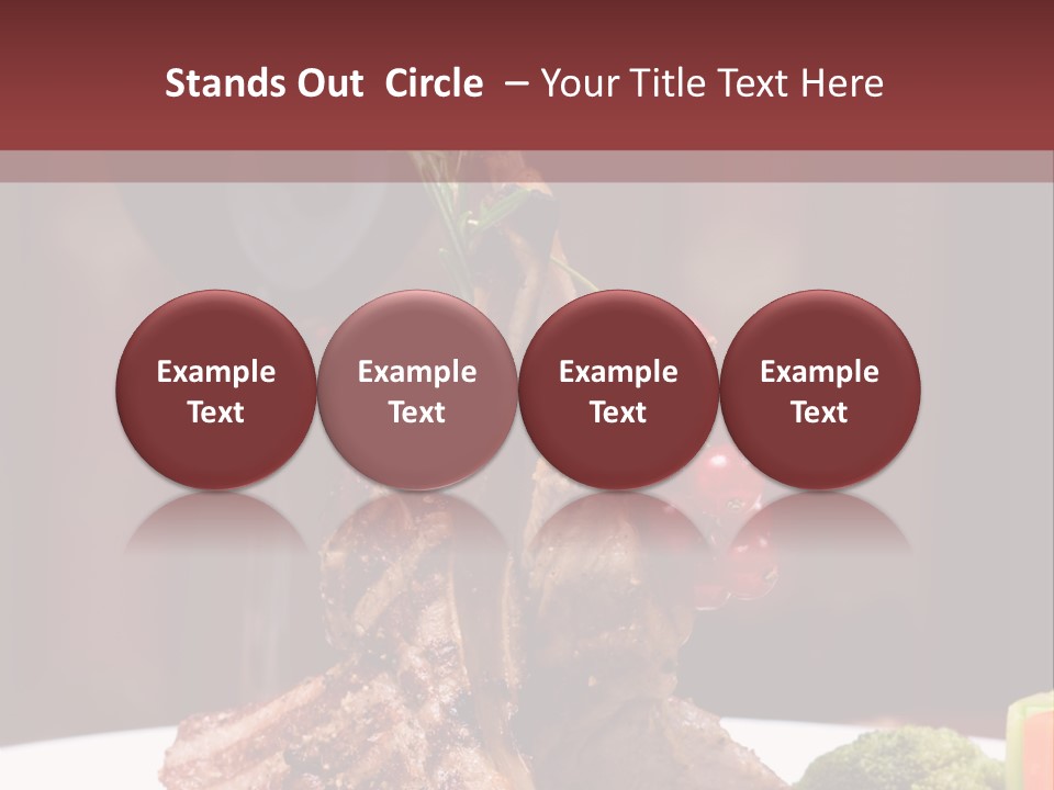 Drink Lunch Grill PowerPoint Template