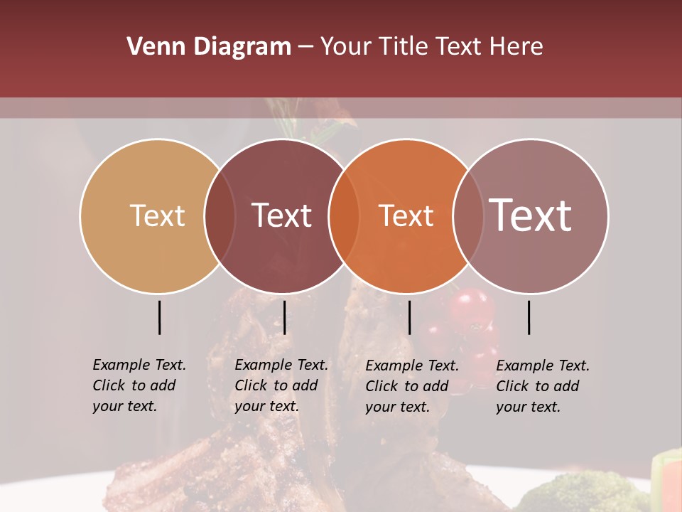 Drink Lunch Grill PowerPoint Template