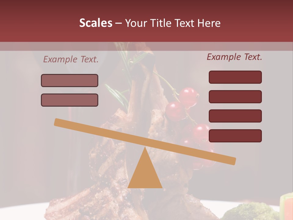 Drink Lunch Grill PowerPoint Template