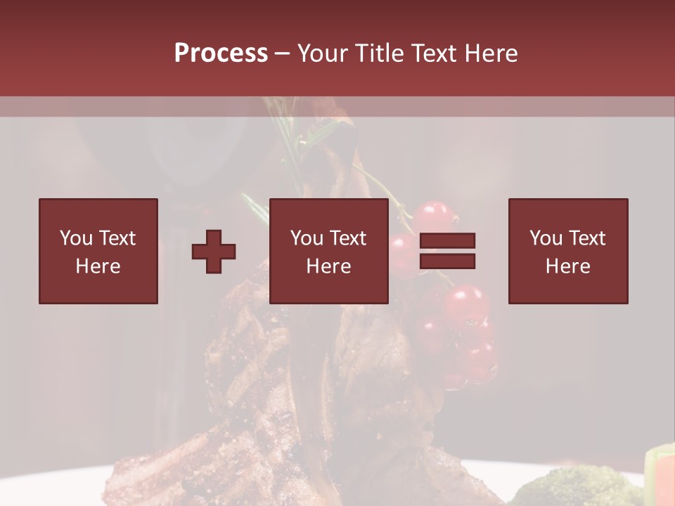 Drink Lunch Grill PowerPoint Template