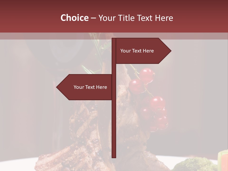Drink Lunch Grill PowerPoint Template