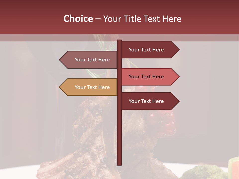 Drink Lunch Grill PowerPoint Template