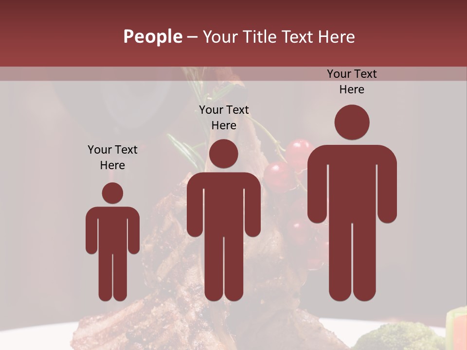 Drink Lunch Grill PowerPoint Template