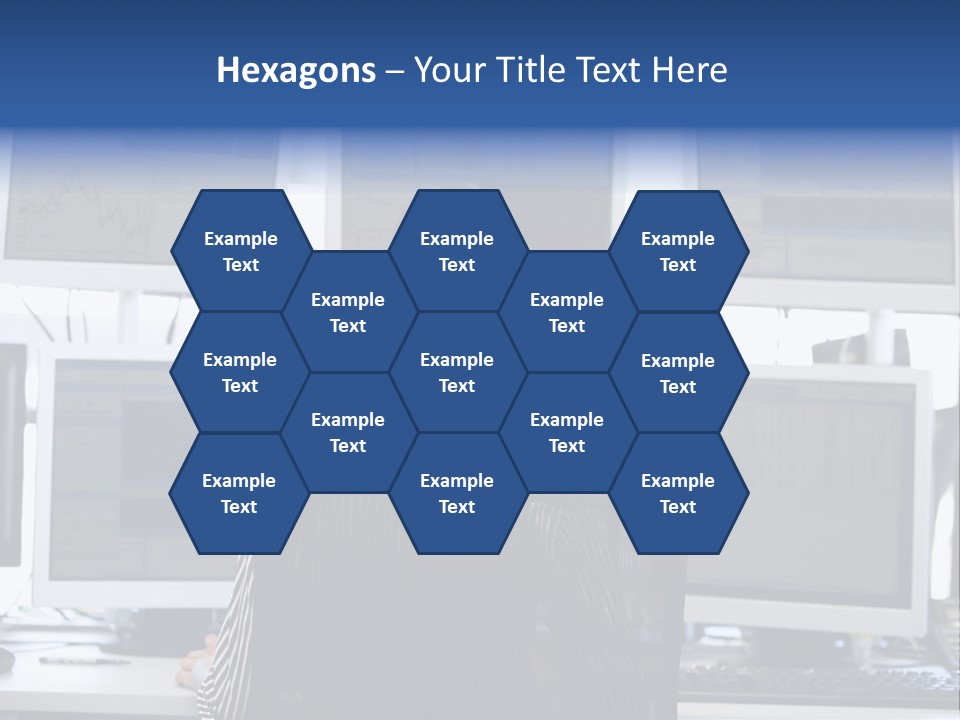 Sitting Office Concentrating PowerPoint Template