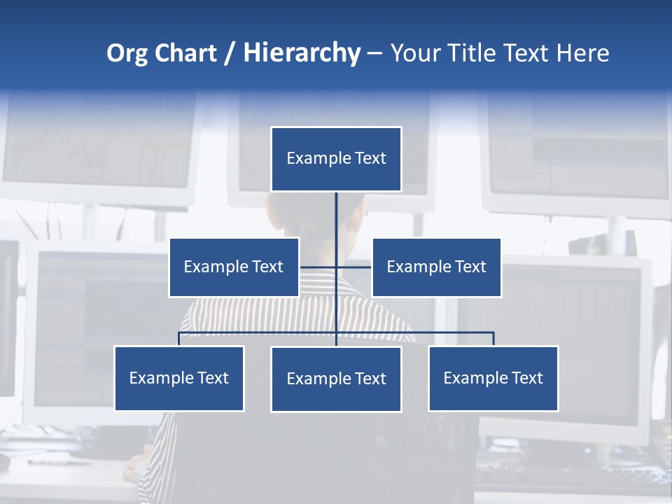 Sitting Office Concentrating PowerPoint Template