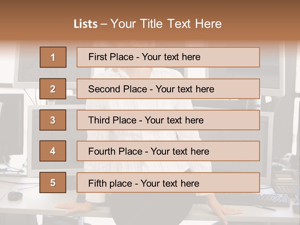 Person One Quarter PowerPoint Template