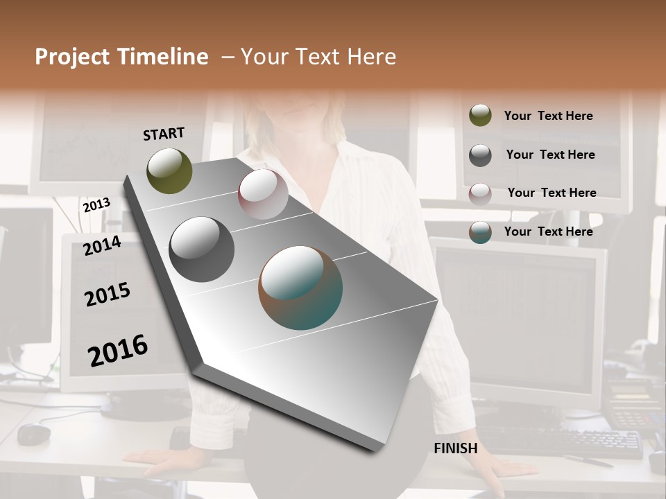 Person One Quarter PowerPoint Template