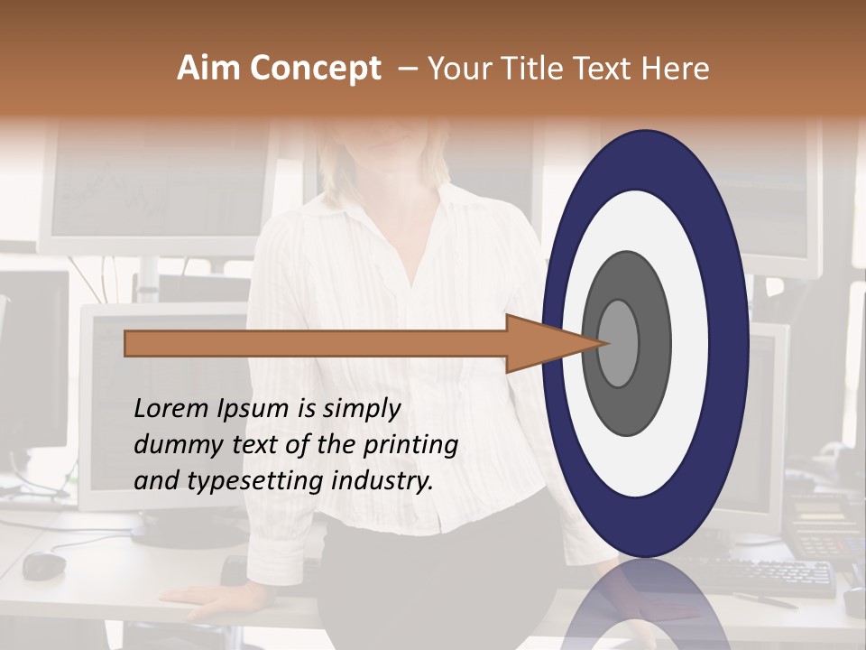 Person One Quarter PowerPoint Template