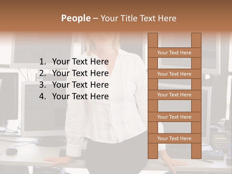 Person One Quarter PowerPoint Template