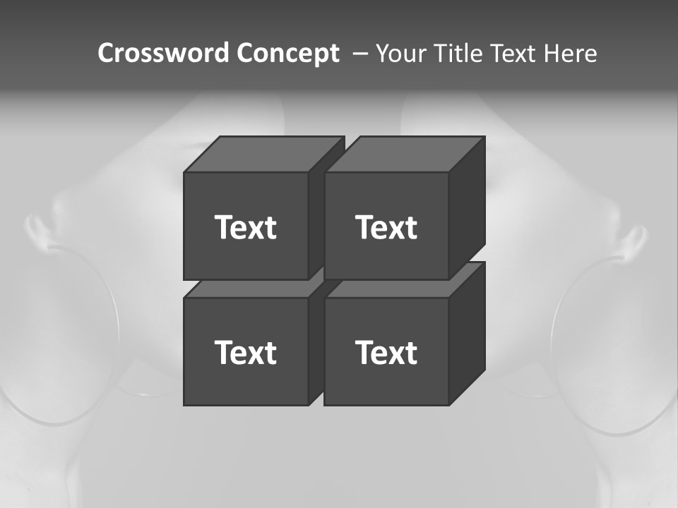 A Woman's Face Is Shown In Black And White PowerPoint Template