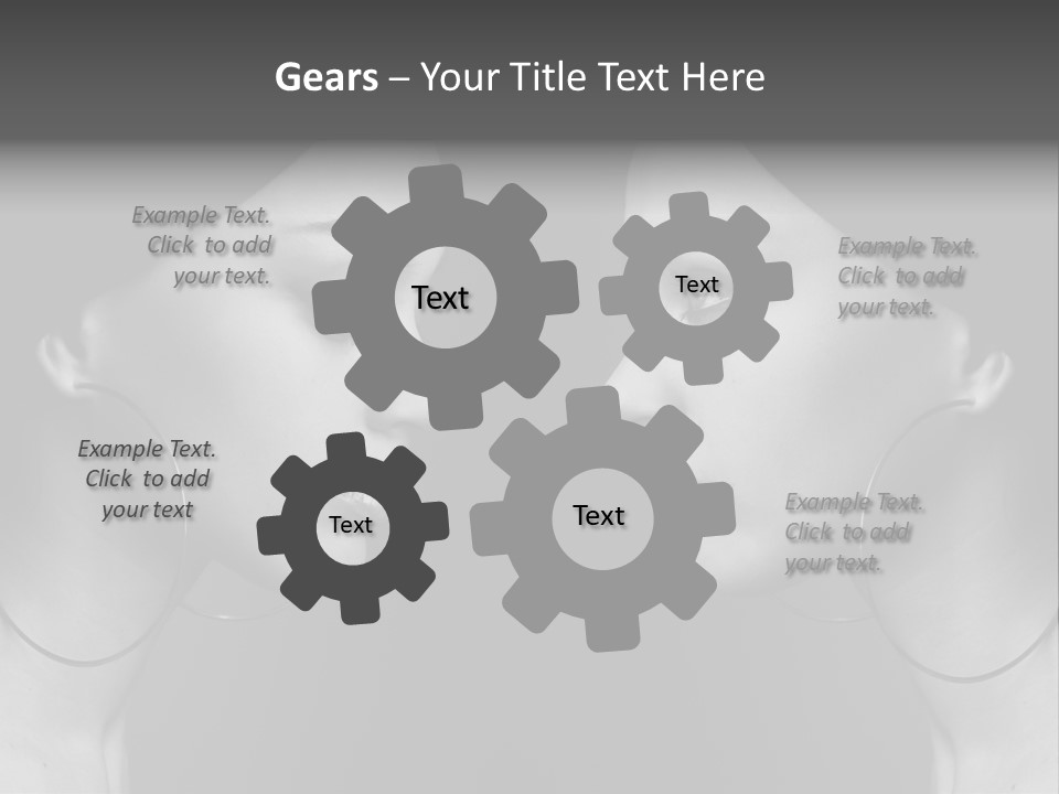 A Woman's Face Is Shown In Black And White PowerPoint Template