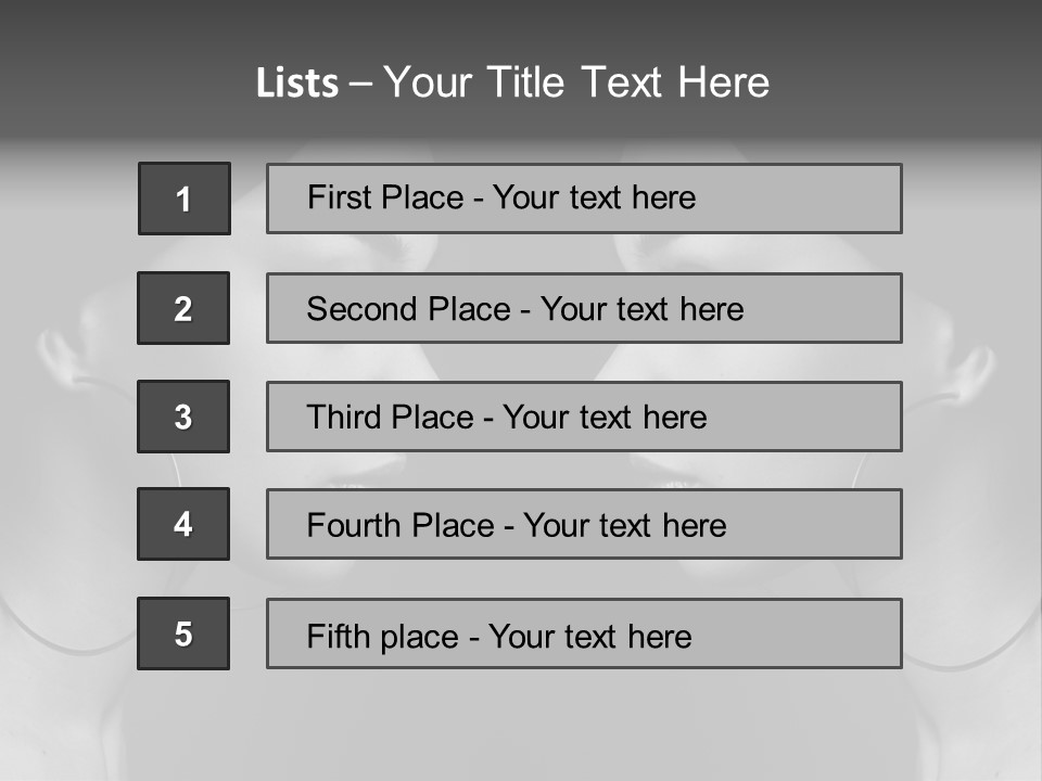 A Woman's Face Is Shown In Black And White PowerPoint Template