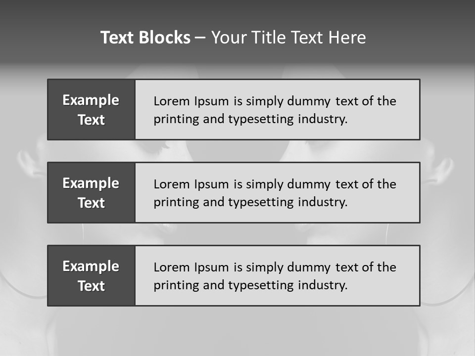A Woman's Face Is Shown In Black And White PowerPoint Template