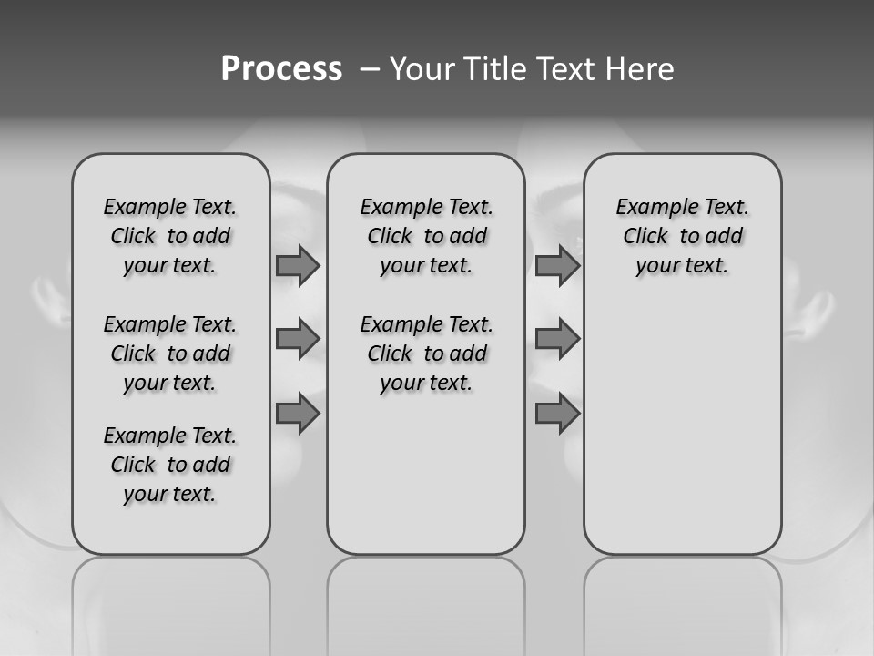 A Woman's Face Is Shown In Black And White PowerPoint Template