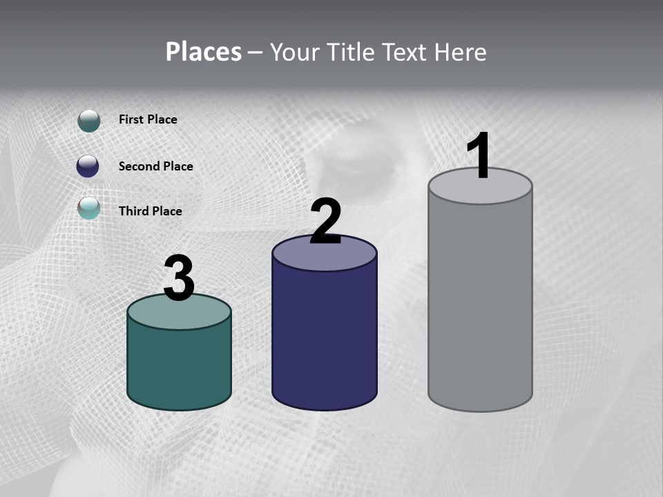 A Woman's Face With A Veil Over Her Head PowerPoint Template