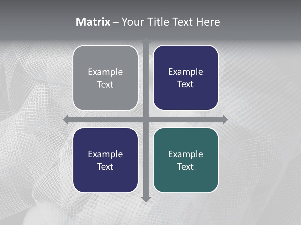 A Woman's Face With A Veil Over Her Head PowerPoint Template
