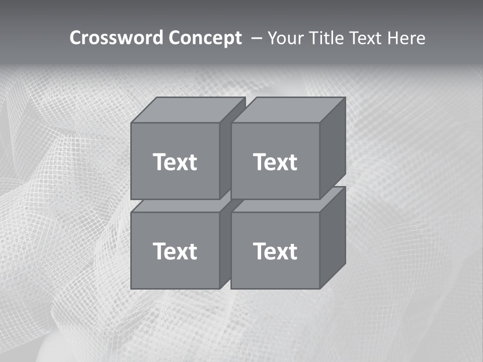 A Woman's Face With A Veil Over Her Head PowerPoint Template