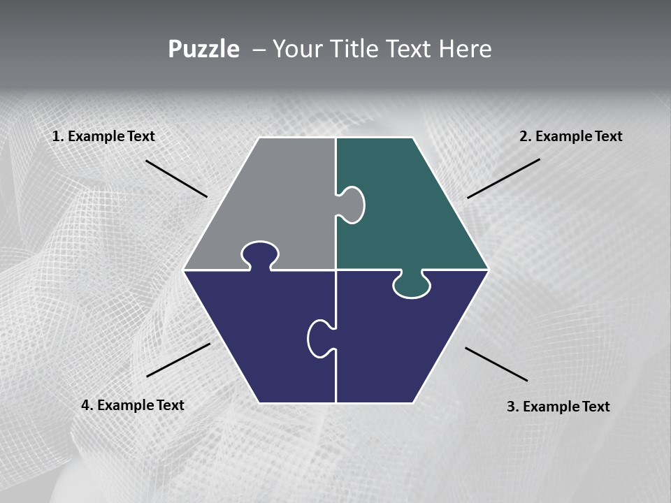 A Woman's Face With A Veil Over Her Head PowerPoint Template