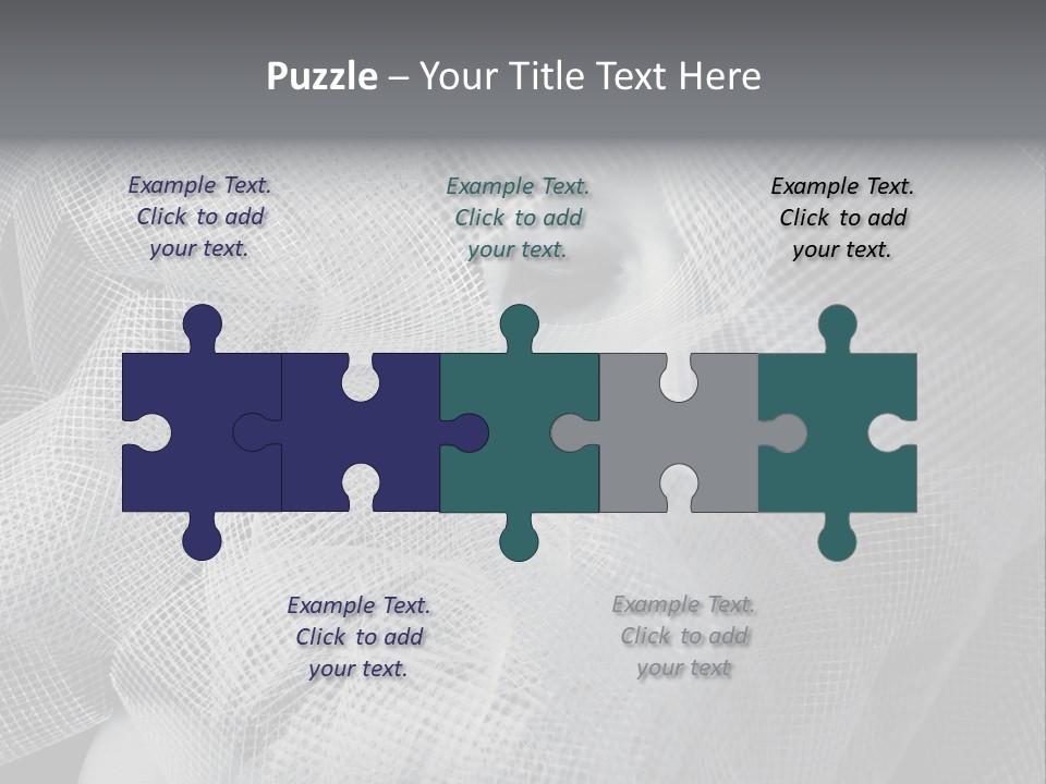 A Woman's Face With A Veil Over Her Head PowerPoint Template