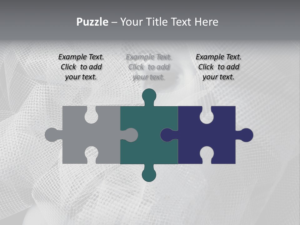 A Woman's Face With A Veil Over Her Head PowerPoint Template