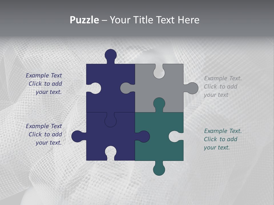 A Woman's Face With A Veil Over Her Head PowerPoint Template