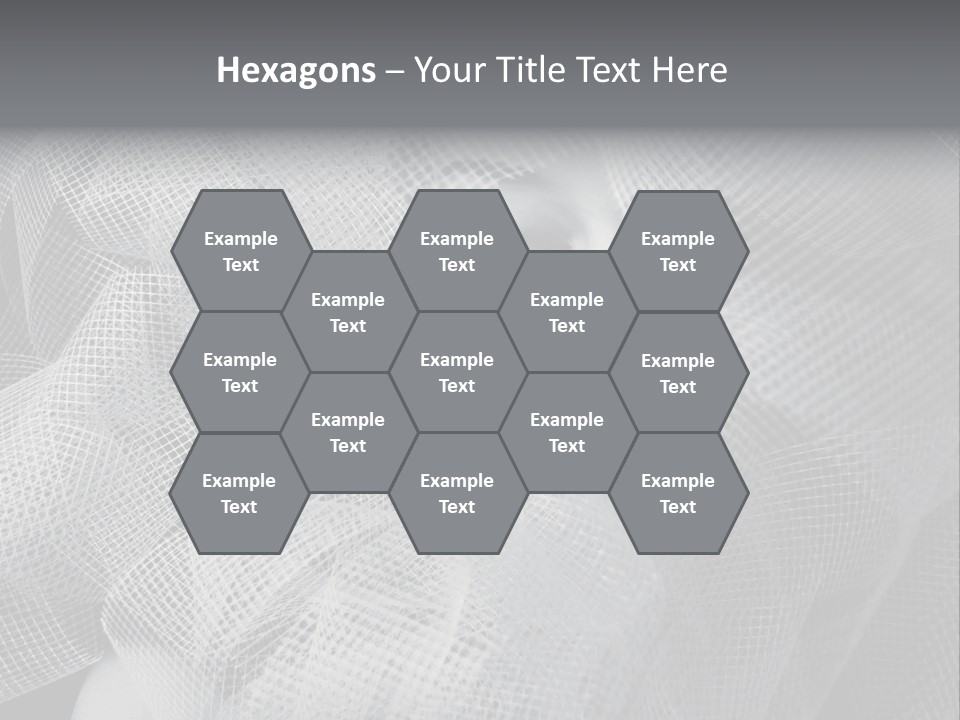 A Woman's Face With A Veil Over Her Head PowerPoint Template