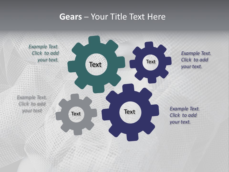 A Woman's Face With A Veil Over Her Head PowerPoint Template