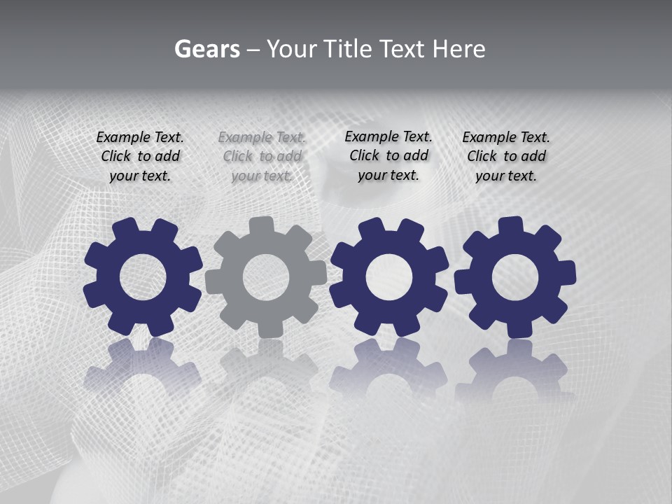 A Woman's Face With A Veil Over Her Head PowerPoint Template