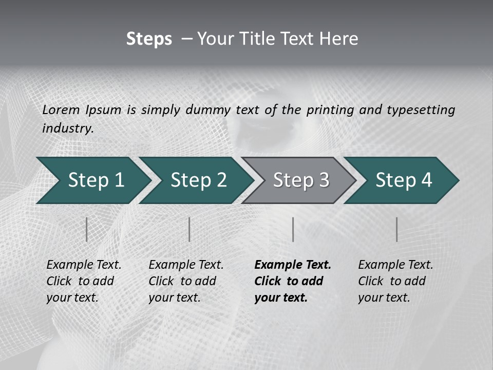 A Woman's Face With A Veil Over Her Head PowerPoint Template