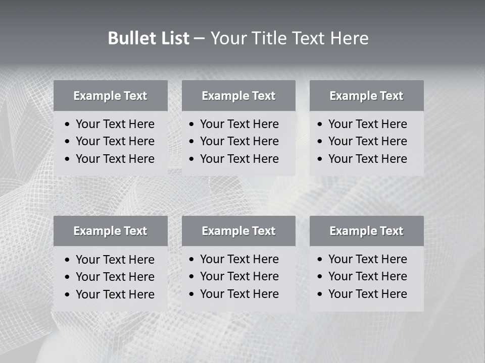 A Woman's Face With A Veil Over Her Head PowerPoint Template