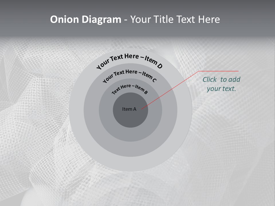 A Woman's Face With A Veil Over Her Head PowerPoint Template