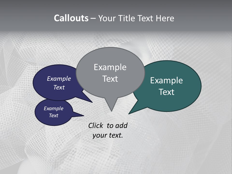 A Woman's Face With A Veil Over Her Head PowerPoint Template