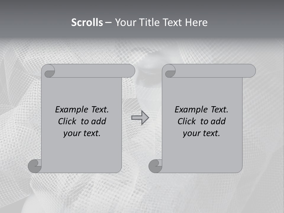 A Woman's Face With A Veil Over Her Head PowerPoint Template