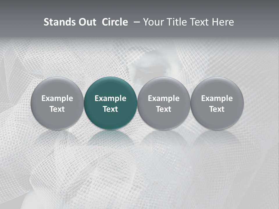 A Woman's Face With A Veil Over Her Head PowerPoint Template